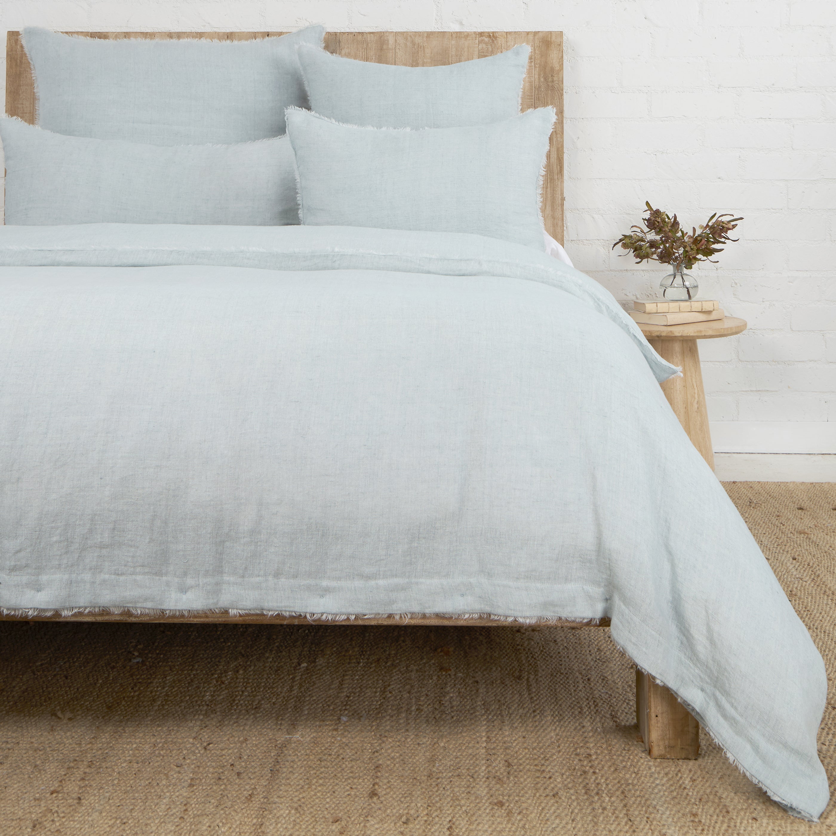 Hunter Duvet Cover-Queen Duvet Cover-Light Blue-Pom Pom at Home