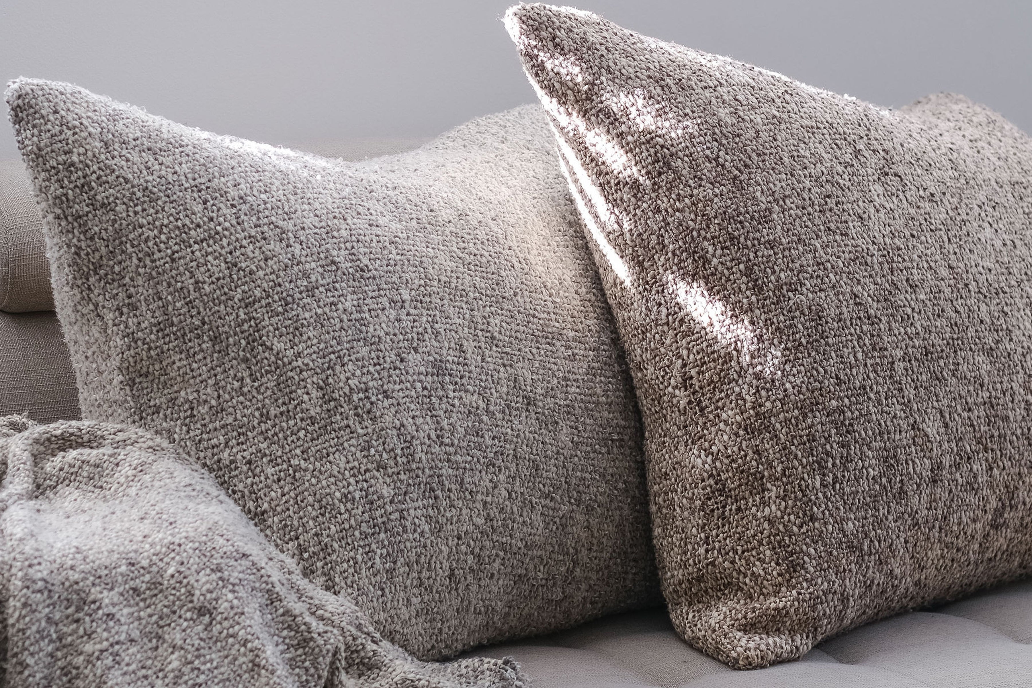 Big grey pillows best sale