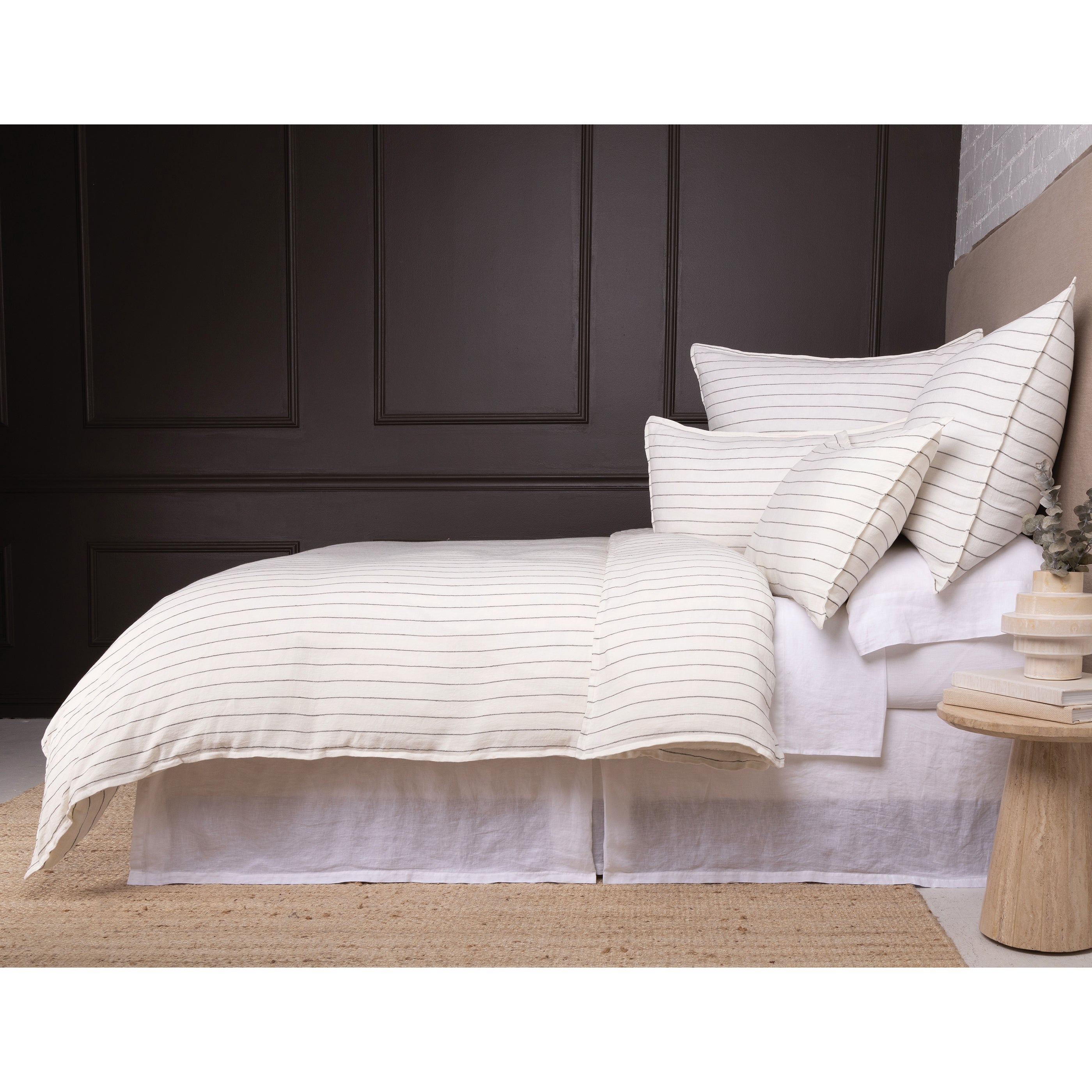 blake -  cream/grey color - duvet set - pom pom at home