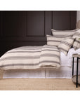 Jackson Duvet Cover-King-Flax/Midnight-Pom Pom at Home