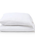 Kelly Linen Sheet Set-Standard Pillowcase (Set Of 2)-White/Flax-Pom Pom at Home