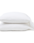 Kelly Linen Sheet Set-Standard Pillowcase (Set Of 2)-White/White-Pom Pom at Home