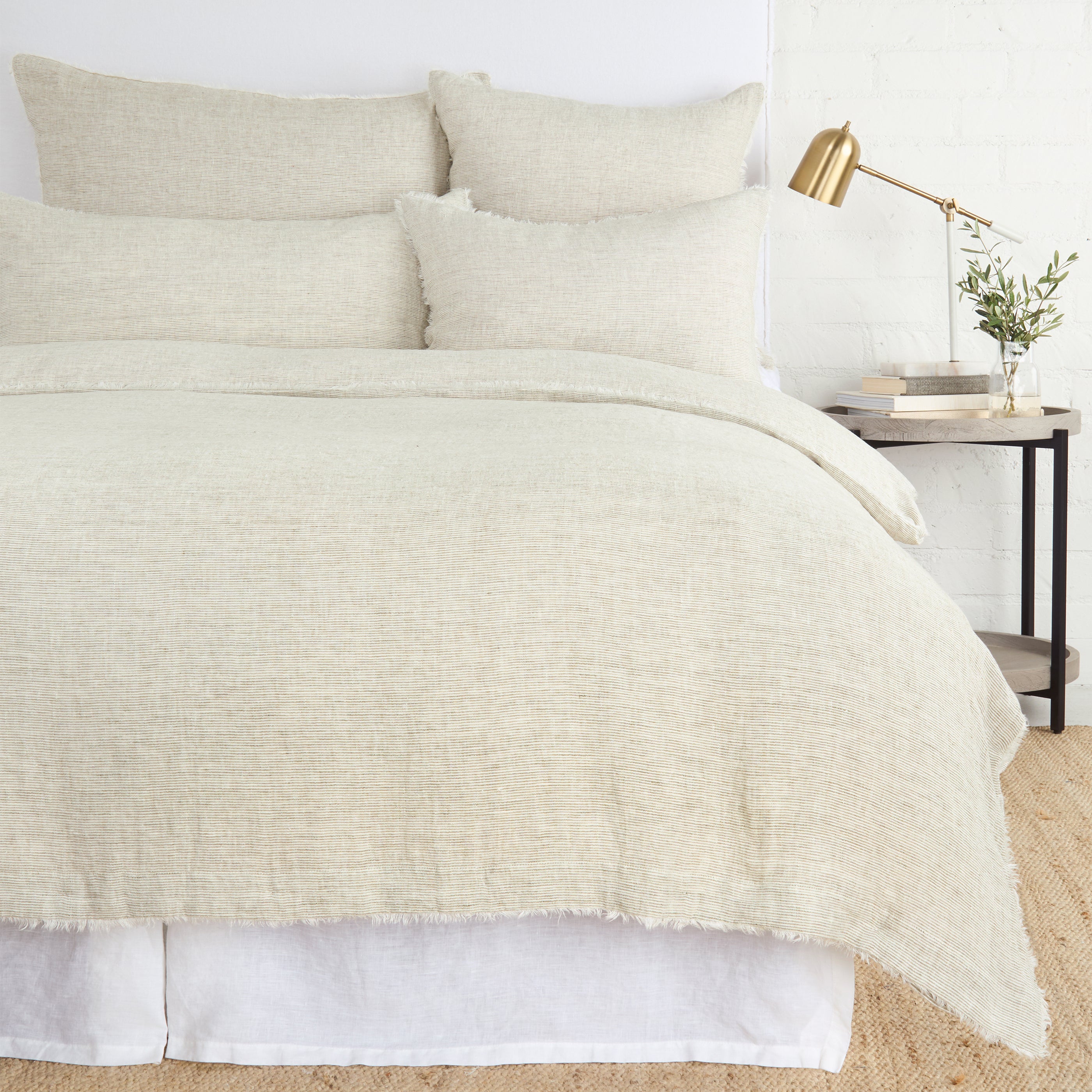 Logan Duvet Cover-Twin-Olive-Pom Pom at Home