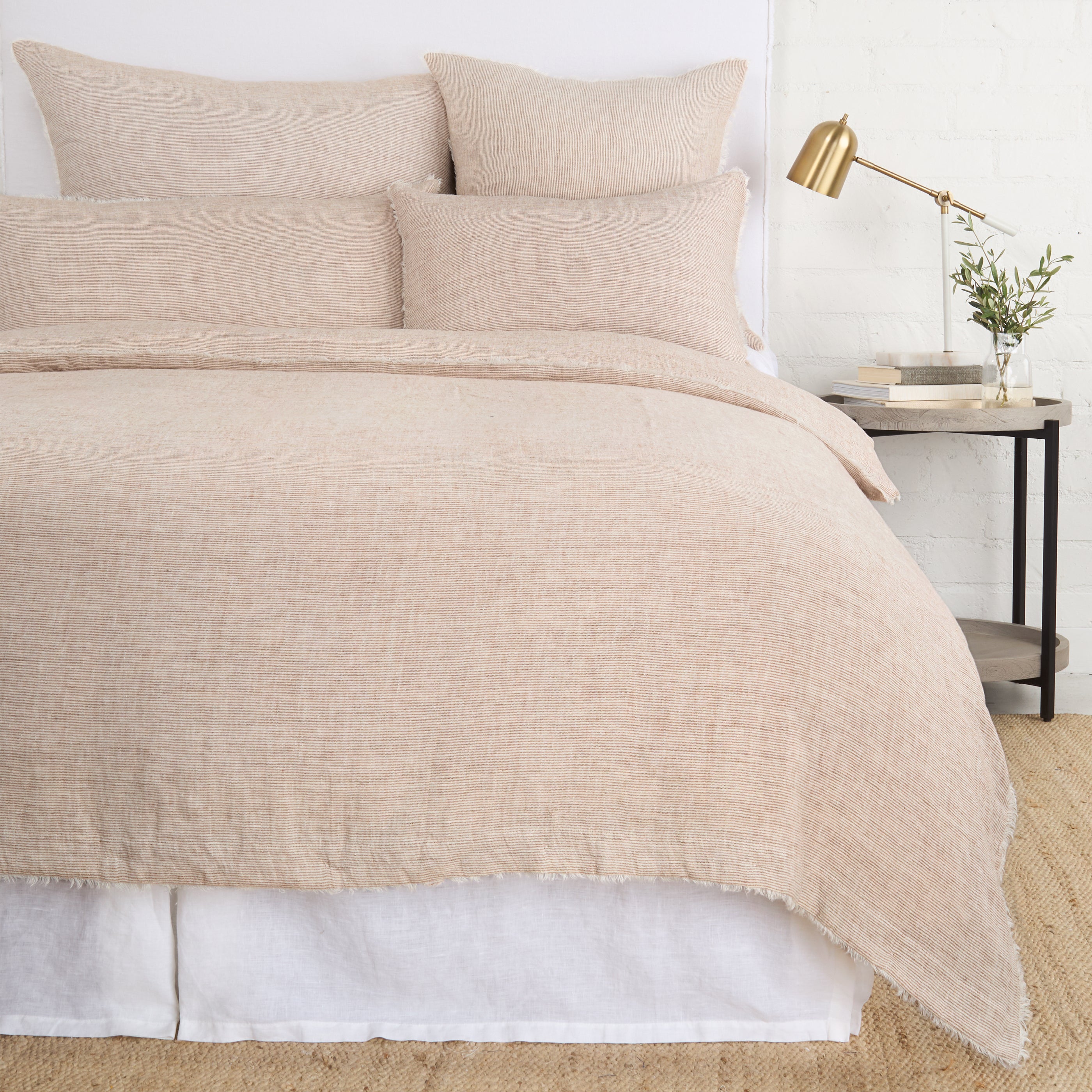 logan - terra cotta color - duvet set - pom pom at home